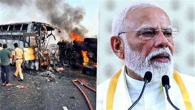 PM Modi announces ex-gratia for victims of Markapuram district road accident in Andhra Pradesh