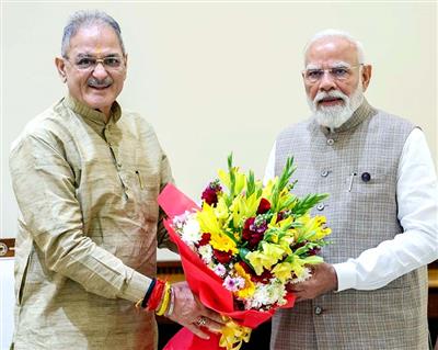 Governor calls on Prime Minister Narendra Modi in New Delhi