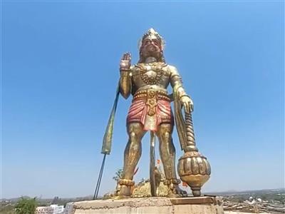 51-foot-tall statue of Bajrangbali unveiled in Madhya Pradesh's Chhatarpur