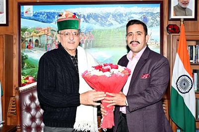 PWD Minister Meets Governor in Shimla