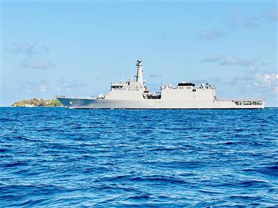 IOS Sagar makes first port call of overseas deployment at Maldives