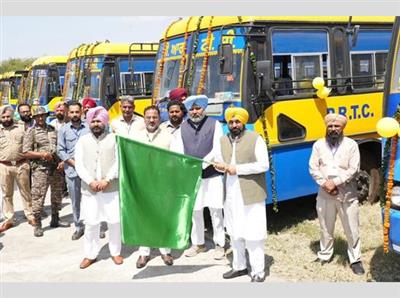 Punjab CM Mann flags off 250 new buses for PRTC fleet
