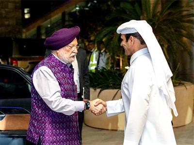 Hardeep Singh Puri meets Qatar Minister for Energy Affairs in Doha, discusses energy ties amid West Asia tensions, welcomes ceasefire