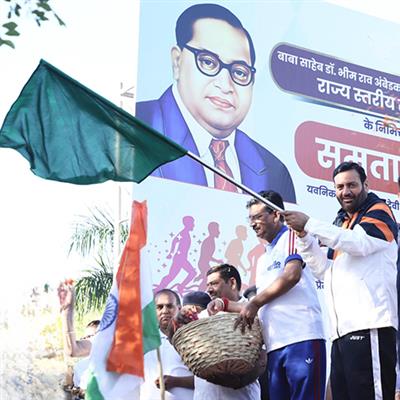 Chief Minister flags off ‘Samta’ Marathon dedicated to Baba Saheb Dr. Bhimrao Ambedkar in Panchkula