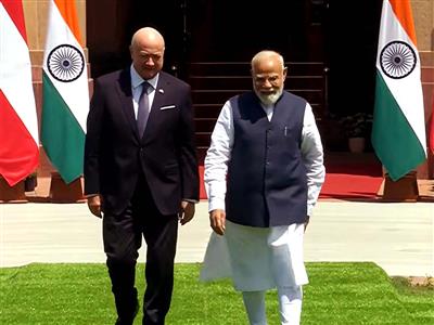 PM Modi meets Austrian Chancellor Christian Stocker