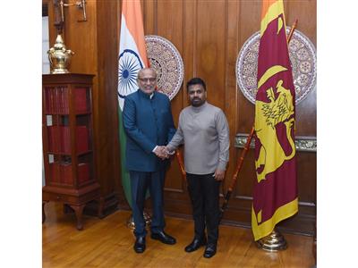 Vice President CP Radhakrishnan meets Sri Lankan President Dissanayake