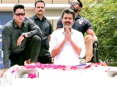 'Will not bow to pressure': Vijay urges support for TVK on last day of Tamil Nadu poll campaigning