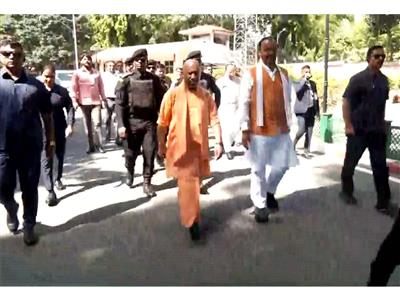UP CM Yogi holds 'Jan Aakrosh Mahila Padyatra' after Women's Reservation Bill fails to pass in Lok Sabha