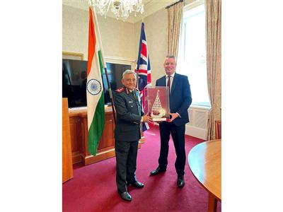 India, UK deepen defence ties with CDS Gen Anil Chauhan calling on UK MoS on UK visit