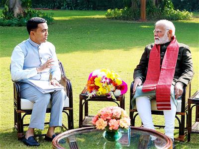PM Modi extends birthday greetings to Goa CM Pramod Sawant