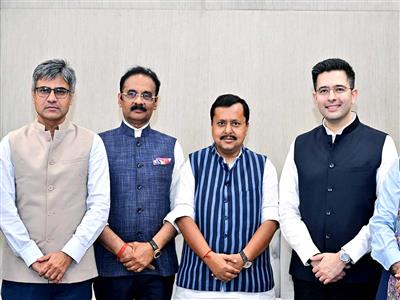 Rajya Sabha chairman approves merger of Raghav Chadha, 6 MPs in BJP; AAP reduced to 3 members