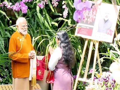 Sikkim: PM Modi visits Orchidarium in Gangtok, witnesses ecological and floral heritage