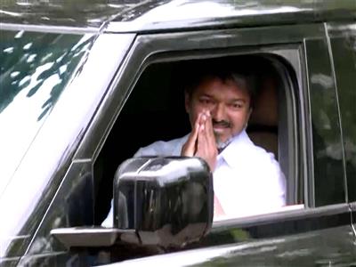 After spectacular TN Assembly poll results, TVK chief Vijay meets with winning candidates at Chennai party HQ