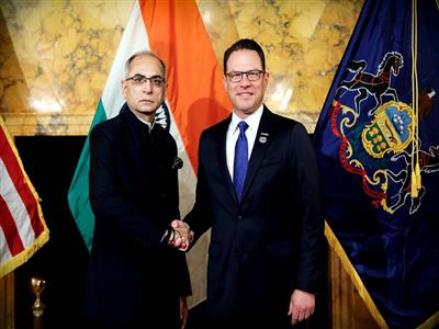 Indian envoy Kwatra, Pennsylvania Governor discuss boosting economic and technological ties