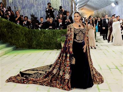 Met Gala 2026: Sudha Reddy showcases South Indian craft in custom Manish Malhotra look