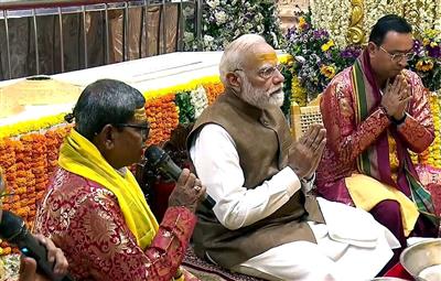 PM Modi offers prayers at Somnath Temple, attends Amrut Mahotsav in Gujarat