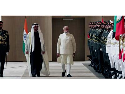 PM Modi's plane gets F16 escort as he arrives in UAE on first leg of 5 nation visit