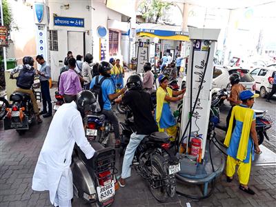 Petrol crosses Rs 107 mark, diesel above Rs 93 in Jaipur after Centre hikes fuel prices by Rs 3 per litre