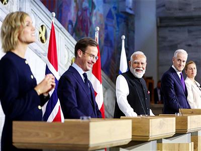 India, Nordic nations stress on WTO's central role, maritime security cooperation at Oslo Summit