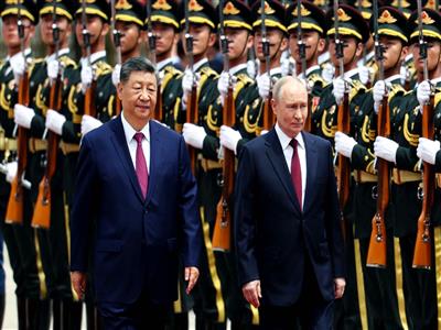 Beijing: Chinese President Xi Jinping welcomes Russian President Putin