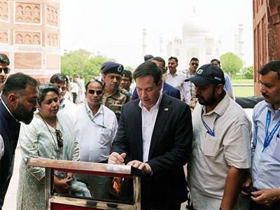 'True treasure of the world': Marco Rubio hails Taj Mahal during visit with wife Jeanette
