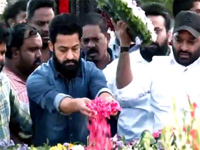 Jr NTR pays tribute to grandfather NTR on his 103rd birth anniversary