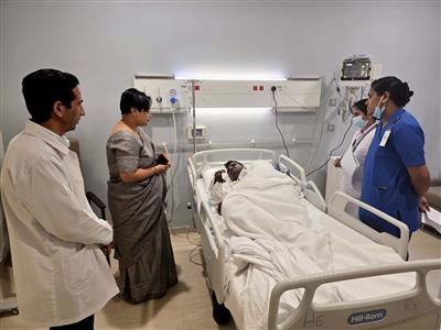 Ambassador Tripathi meets Indians injured in Kuwait Airport attack; assures assistance
