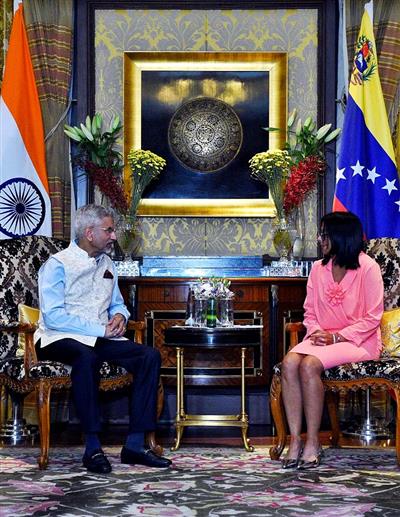 EAM Jaishankar meets Venezuela's Acting President Delcy Rodriguez, backs stronger bilateral cooperation
