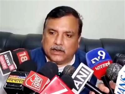 AAP MP Sanjay Singh accuses BJP of 
