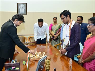 Praggnanandhaa honoured by Tamil Nadu CM Vijay with Rs 50 lakh reward after historic Norway Chess triumph