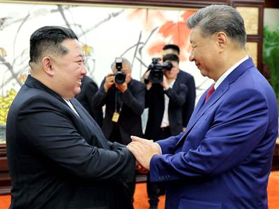 China's President Xi arrives in North Korea on first official visit in 7 years