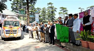 CM flags off ambulances