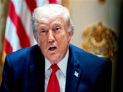 Donald Trump becomes first sitting US President to attend NBA Finals game