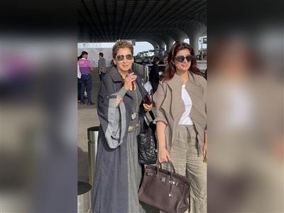 Three generations Dimple Kapadia, Twinkle Khanna, Nitara serve fashion goals at airport