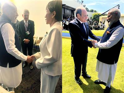 PM Modi meets Kenya, Japan, Egypt and South Korea leaders on sidelines of G7 Summit