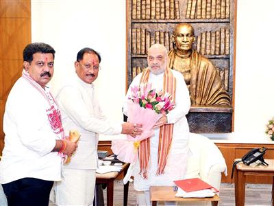 CM Vishnu Deo Sai seeks All India Institute of Ayurveda for Chhattisgarh, meets Union Home Minister Amit Shah