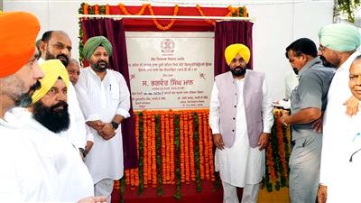 CM Bhagwant Singh Mann’s Major Gift for Dhuri Halqa; Lays Foundation Stone of Road Over Bridge to End Traffic Congestion & Strengthen Regional Connectivity
