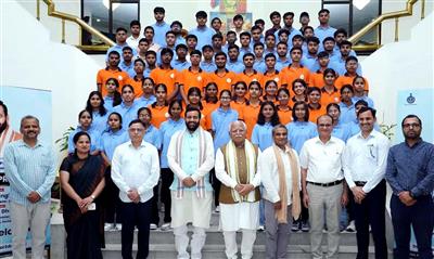 Haryana CM Makes Two Key Announcements at Haryana Super-100 Felicitation Prog