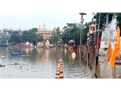 Madhya Pradesh: Heavy rain triggers waterlogging in Ujjain, Shipra River swells