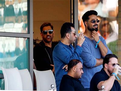 MS Dhoni watches IND-ENG 3rd T20I clash on 45th birthday