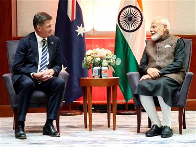 PM Modi holds talks with Leader of the Opposition of Australia on strength of bilateral ties
