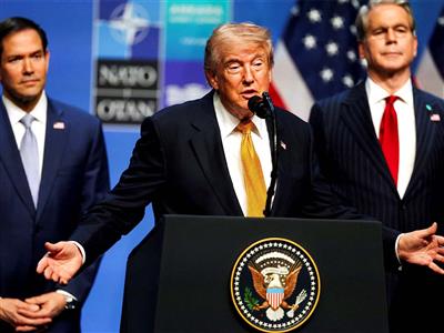 'Hormuz blockade only for Iran and anybody doing business with them': Trump