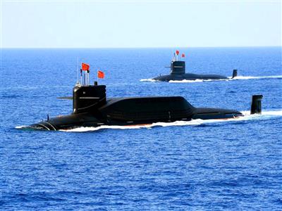 Chinese Submarine-launched missile splashes down in South Pacific