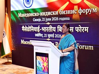 India-North Macedonia Business Forum: President Murmu urges doubling bilateral trade volume by end of decade