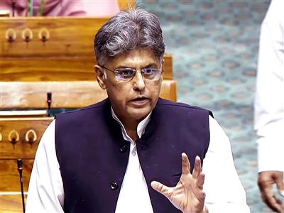 Congress MP Manish Tewari moves Adjournment Motion in Lok Sabha to discuss 