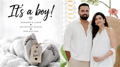 Karishma Tanna, Varun Bangera blessed with baby boy