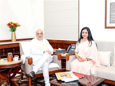 NCPI MP June Maliah meets Amit Shah, says meeting renewed resolve to transform Midnapore