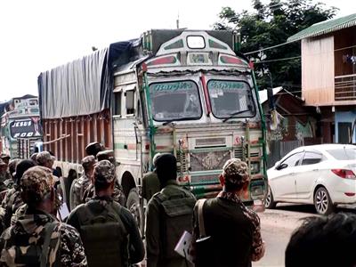 Manipur: Petrol product transporters stay away from convoy of trucks escorted by CRPF from Imphal