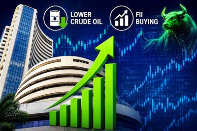 Sensex, Nifty surge up to 1 percent in early trade as lower crude, FII buying boost sentiment