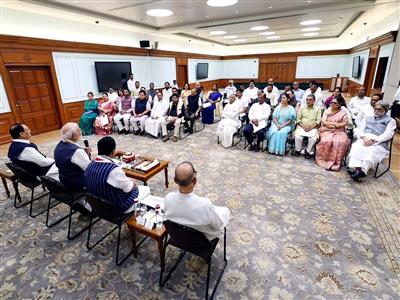 PM Modi hosts MPs from NDA allies over breakfast; Concern over Parliament disruptions, ongoing rainfall figure among discussions